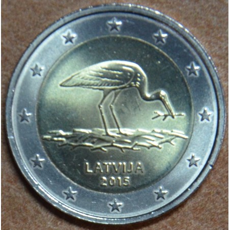 eurocoin eurocoins 2 Euro Latvia 2015 - Black stork (UNC)