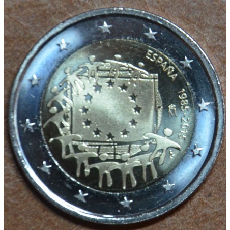 Euromince mince 2 Euro Španielsko 2015 - 30 rokov Europskej vlajky ...
