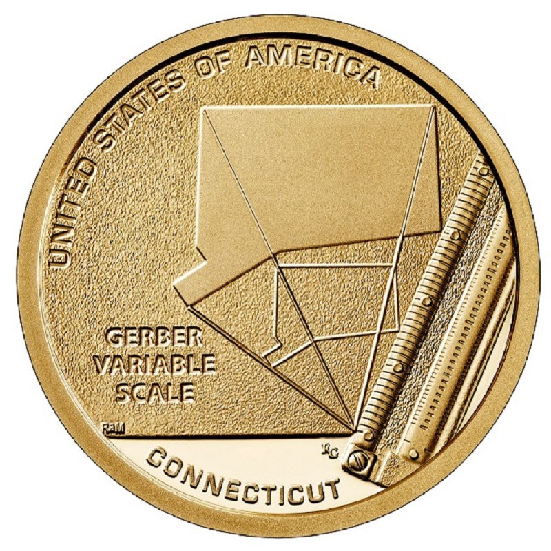 eurocoin eurocoins 1 dollar USA 2020 American Innovation - Connecti...