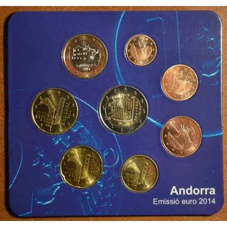 Euromince mince Sada 8 mincí Andorra 2014 (UNC)