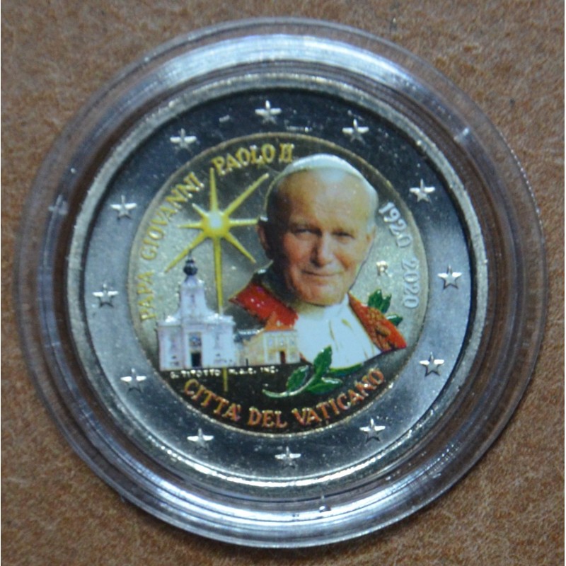 euroerme érme 2 Euro Vatikán 2020 - II. János Pál születésének 100....