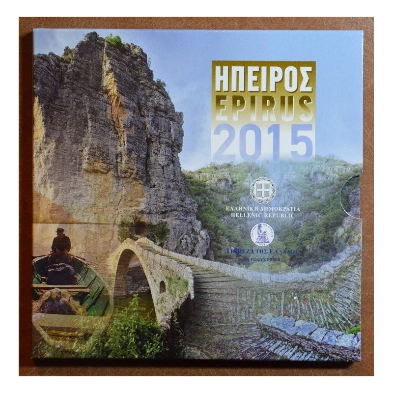 Euromince mince Grécko 2015 sada mincí - Epirus (BU)