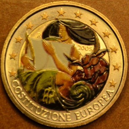 euroerme érme 2 Euro Olaszország 2005 - Az Európai Alkotmány aláírá...
