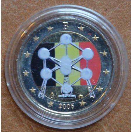 Euromince mince 2 Euro Belgicko 2006 - Atómium III. (farebná UNC)