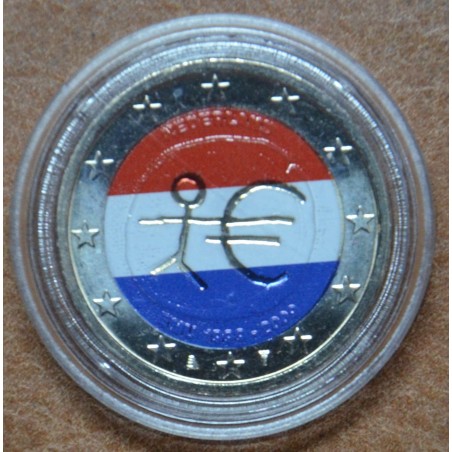 Euromince mince 2 Euro Holandsko 2009 - 10. výročie hospodárskej a ...