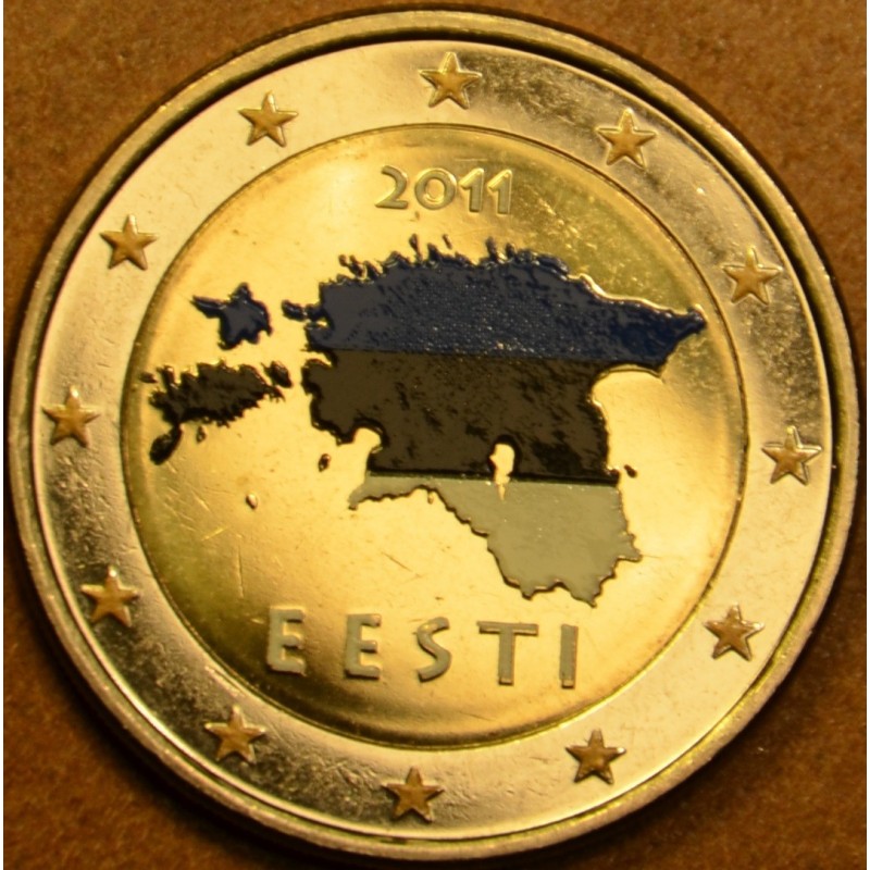 euroerme érme 2 Euro Észtország 2011 (színezett UNC)