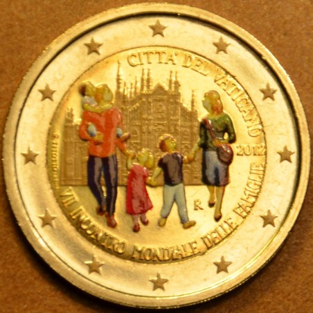 euroerme érme 2 Euro Vatikán 2012 - A családok 7. világtalálkozója ...