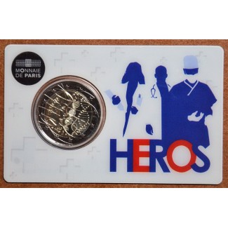 Euromince mince 2 Euro Francúzsko 2020 - Zdravotný výskum: Heros (B...