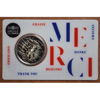 Euromince mince 2 Euro Francúzsko 2020 - Zdravotný výskum: Merci (B...