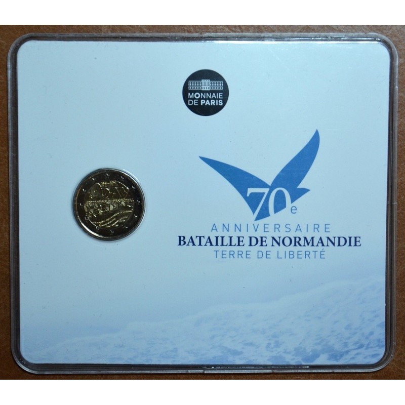 eurocoin eurocoins 2 Euro France 2014 - 70th Anniversary of the D-D...