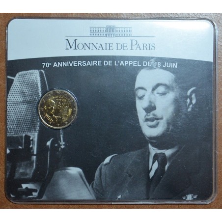 Euromince mince 2 Euro Francúzsko 2010 - 70. výročie výzvy generála...