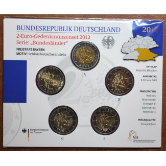 euroerme érme 2 Euro Németország 2012 - Bajorország: Neuschwanstein...