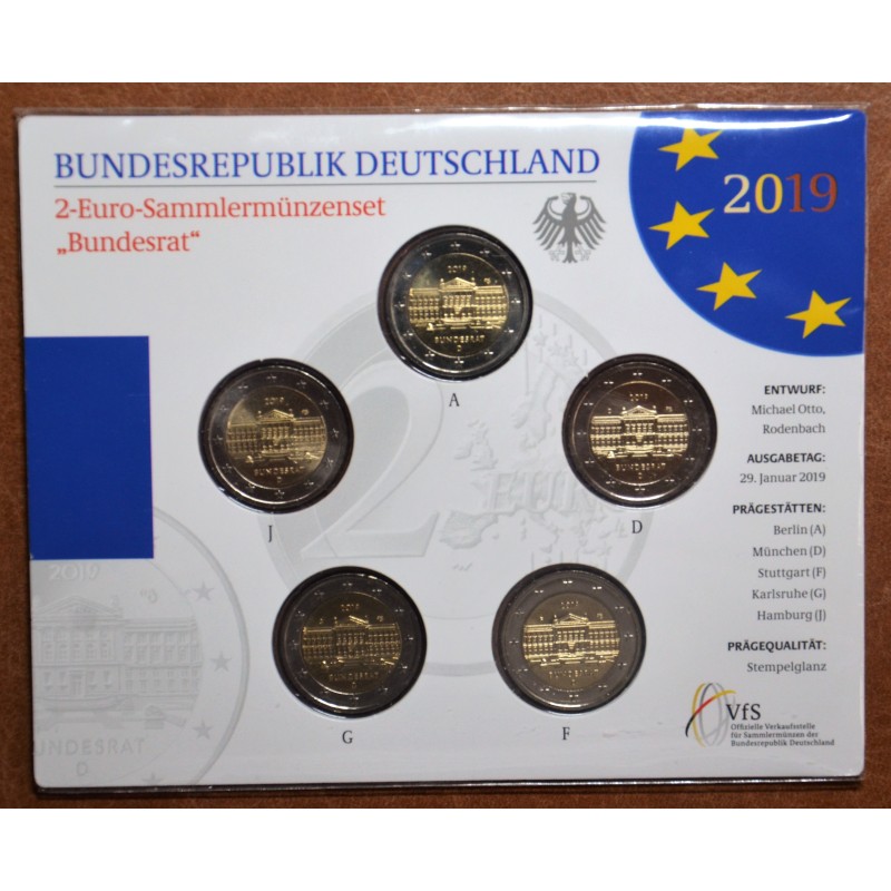 eurocoin eurocoins 2 Euro Germany 2019 - Bundesrat (BU card)