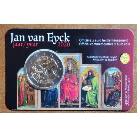 euroerme érme 2 Euro Belgium 2020 - Jan van Eyck (BU - holland oldal)