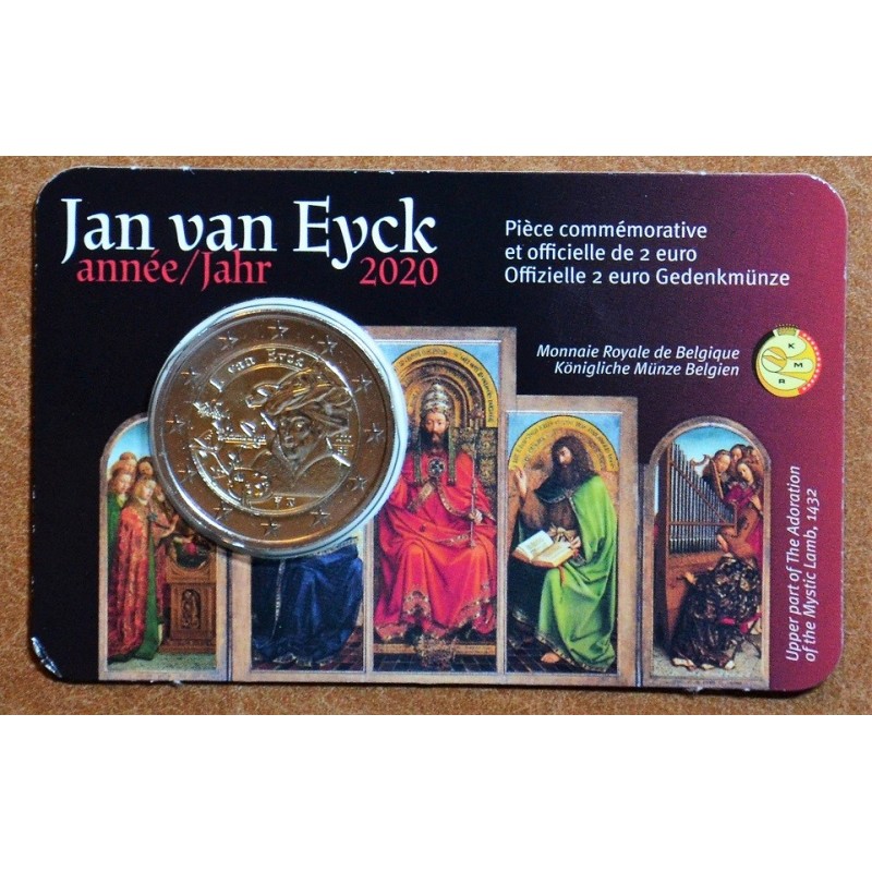 Euromince mince 2 Euro Belgicko 2020 - Jan van Eyck (BU - francúzsk...