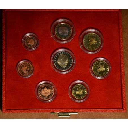 eurocoin eurocoins Set of 8 eurocoins Monaco 2001 (Proof)