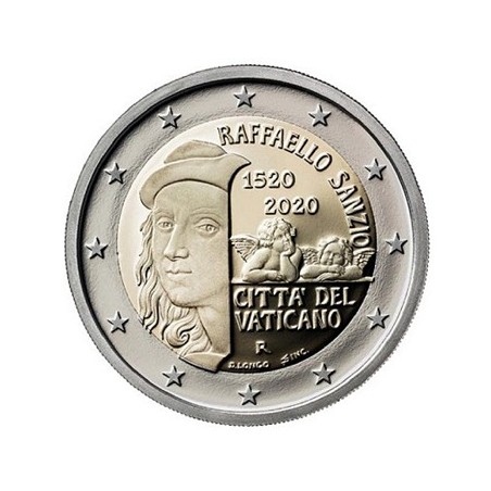 Euromince mince 2 Euro Vatikán 2020 - Raffaello Sanzio (Proof)