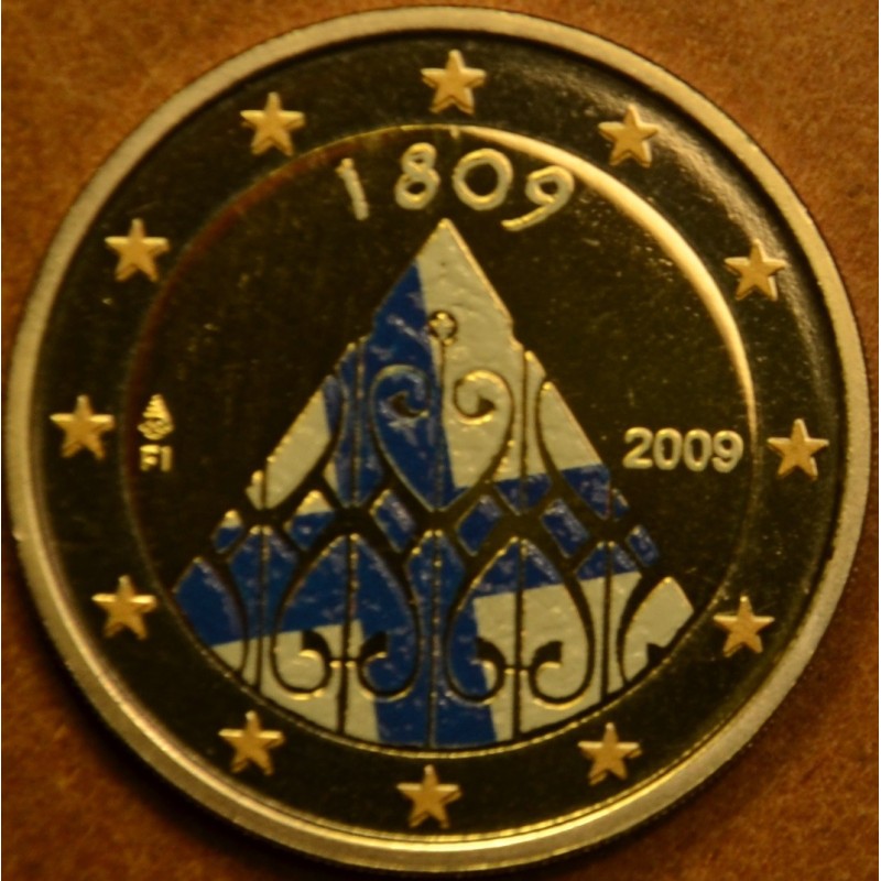 eurocoin eurocoins 2 Euro Finland 2009 - 200 years of Finnish auton...