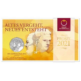 eurocoin eurocoins 5 Euro Austria 2021 - New year coin Janus (BU)