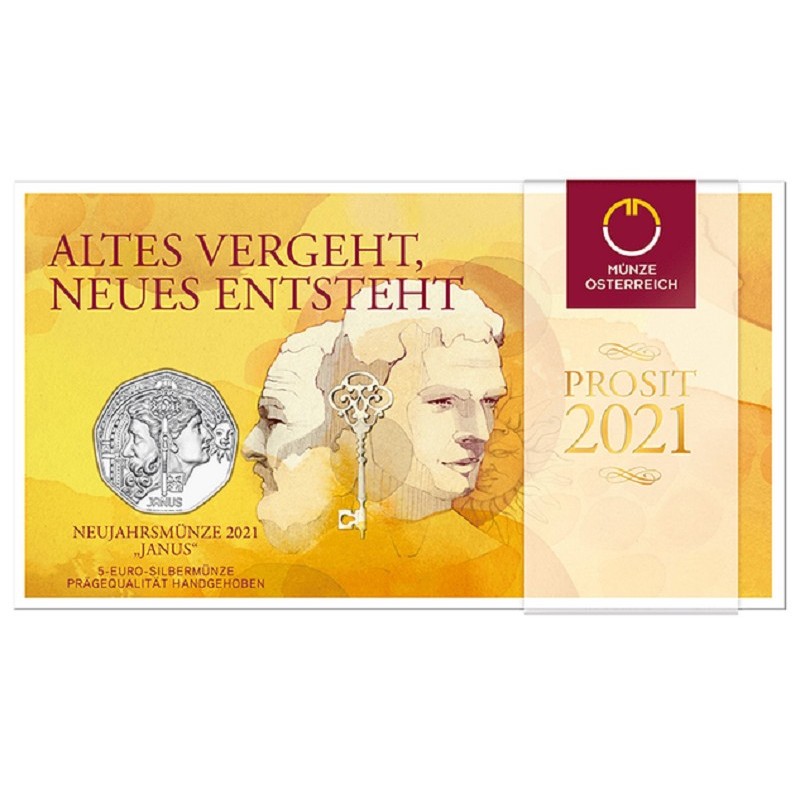 eurocoin eurocoins 5 Euro Austria 2021 - New year coin Janus (BU)