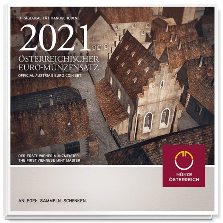 eurocoin eurocoins Austria 2021 set of coins (BU)