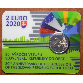 Euromince mince 2 Euro Slovensko 2020 - 20. výročie vstupu do OECD ...