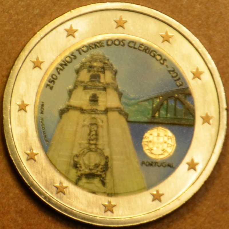 Euromince mince 2 Euro Portugalsko 2013 - 250 rokov veže Clérigos I...