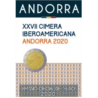 Euromince mince 2 Euro Andorra 2020 - 27. iberoamerický samit v And...
