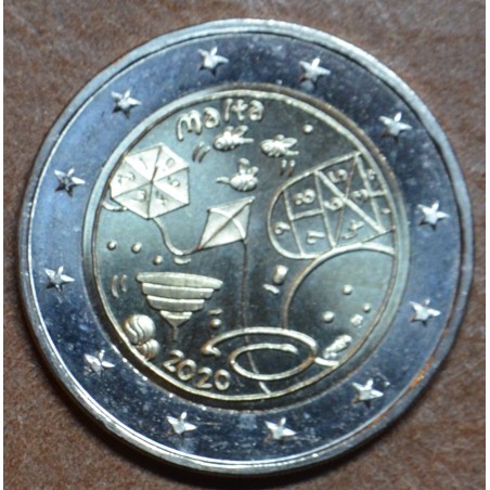 Euromince mince 2 Euro Malta 2020 Hry so značkou francúzskej mincov...