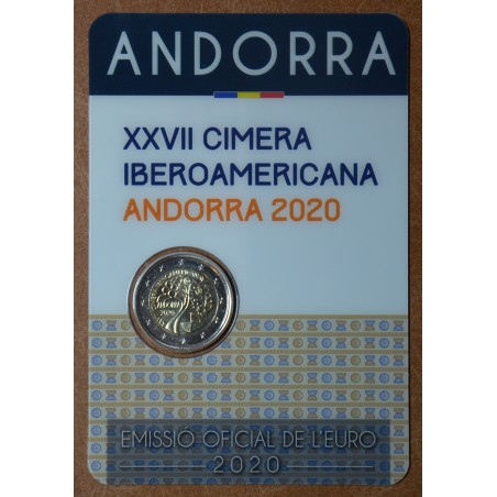 Euromince mince 2 Euro Andorra 2020 - 27. iberoamerický samit v And...