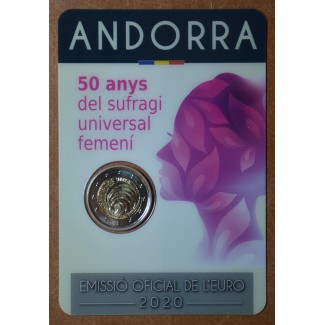 Euromince mince 2 Euro Andorra 2020 - Volebné právo žien (BU)
