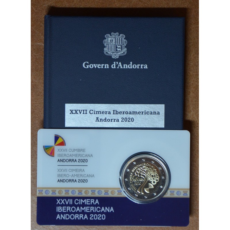 Euromince mince 2 Euro Andorra 2020 - 27. iberoamerický samit v And...