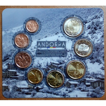 Euromince mince Sada 8 mincí Andorra 2020 (BU)