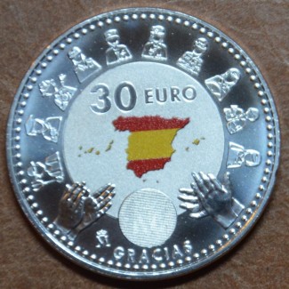 euroerme érme 30 Euro Spanyolország 2020 Gracias (UNC)