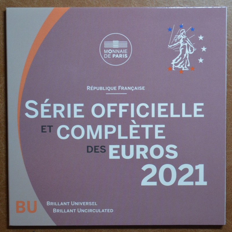 eurocoin eurocoins France 2021 set of 8 eurocoins (BU)