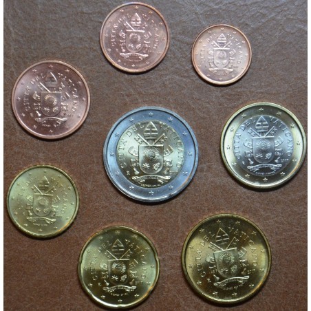 Euromince mince Vatikán 2017 sada 8 euromincí (UNC bez foldra)