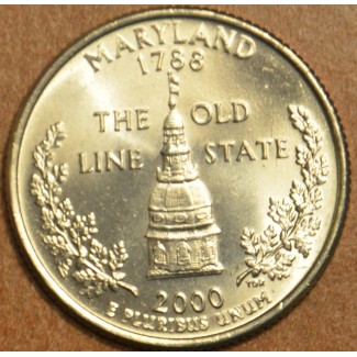 euroerme érme 25 cent USA 2000 Maryland \\"S\\" (Proof)