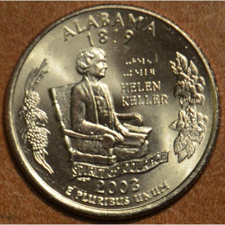 eurocoin eurocoins 25 cent USA 2003 Alabama \\"S\\" (Proof)