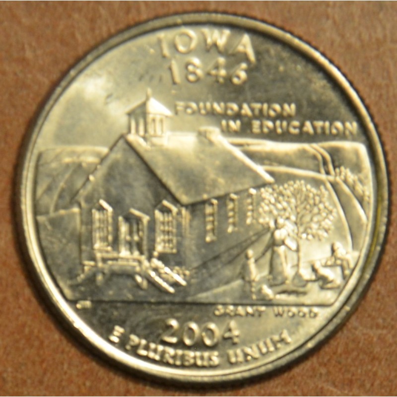 eurocoin eurocoins 25 cent USA 2004 Iowa \\"S\\" (Proof)