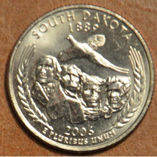 Euromince mince 25 cent USA 2006 South Dakota \\"S\\" (Proof)