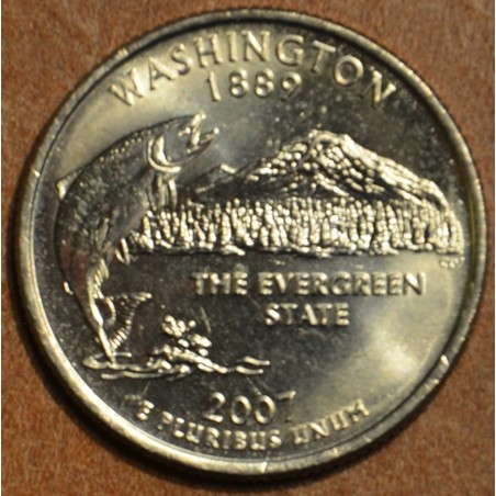 Euromince mince 25 cent USA 2007 Washington \\"S\\" (Proof)