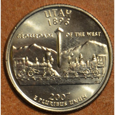 Euromince mince 25 cent USA 2007 Utah \\"S\\" (Proof)