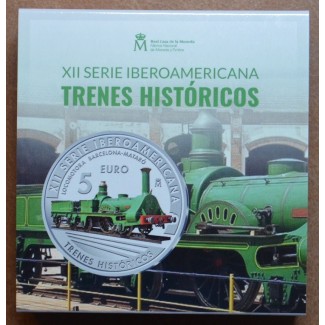 Euromince mince 5 Euro Španielsko 2020 - Historické vlaky (Proof)