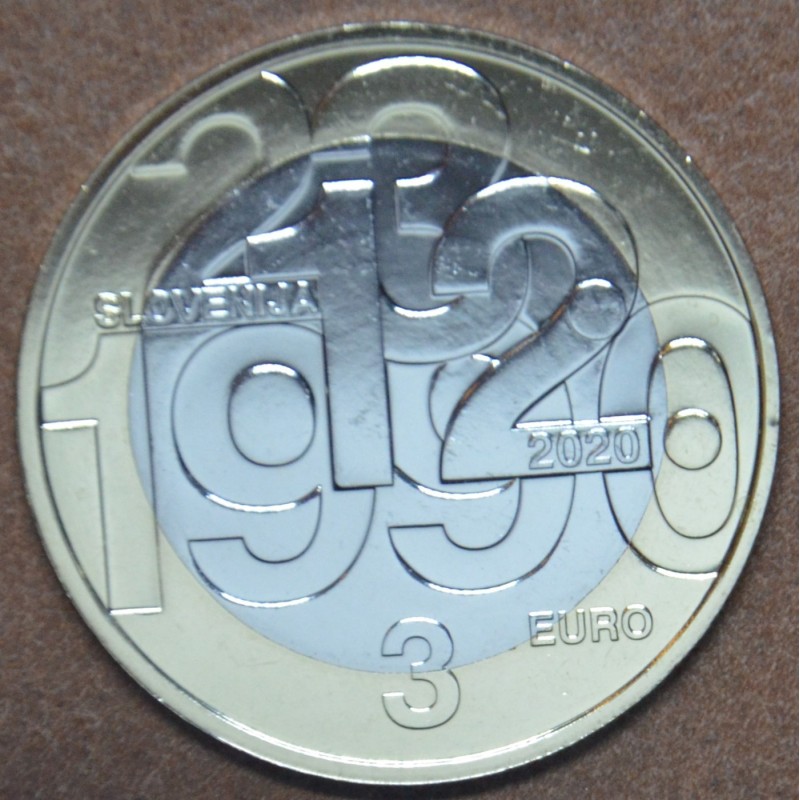 Euromince mince 3 Euro Slovinsko 2020 (UNC)