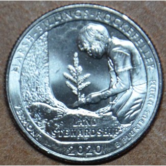 eurocoin eurocoins 25 cent USA 2020 Marsh-Billings-Rockefeller Nati...