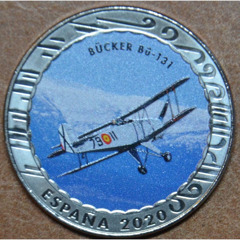 eurocoin eurocoins 5 x 1,5 Euro Spain 2020 Historia de la Aviacion ...