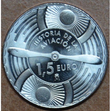 eurocoin eurocoins 5 x 1,5 Euro Spain 2020 Historia de la Aviacion ...