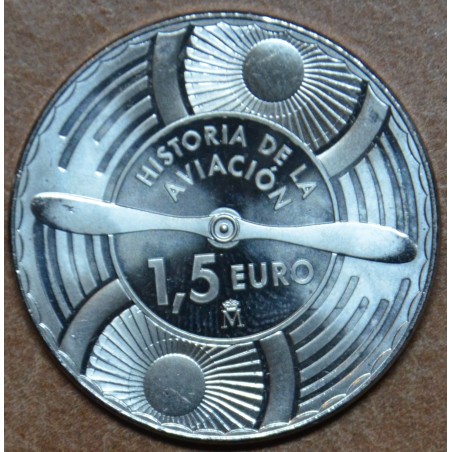 euroerme érme 5 x 1,5 Euro Spanyolország 2020 - A repülés történelm...