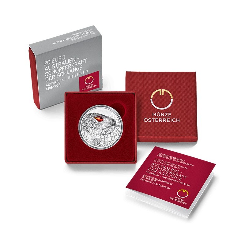 eurocoin eurocoins 20 Euro Austria 2020 - Australia: The Serpent Cr...