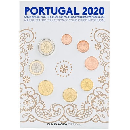 euroerme érme Portugália 2020 - 8 részes forgalmi sor (UNC)